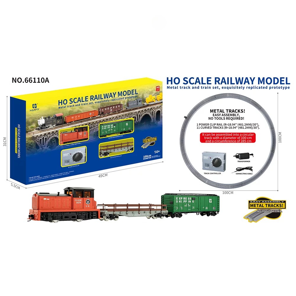 Vintage And Collectible Toys - HO Scale Metal Rail Train Model