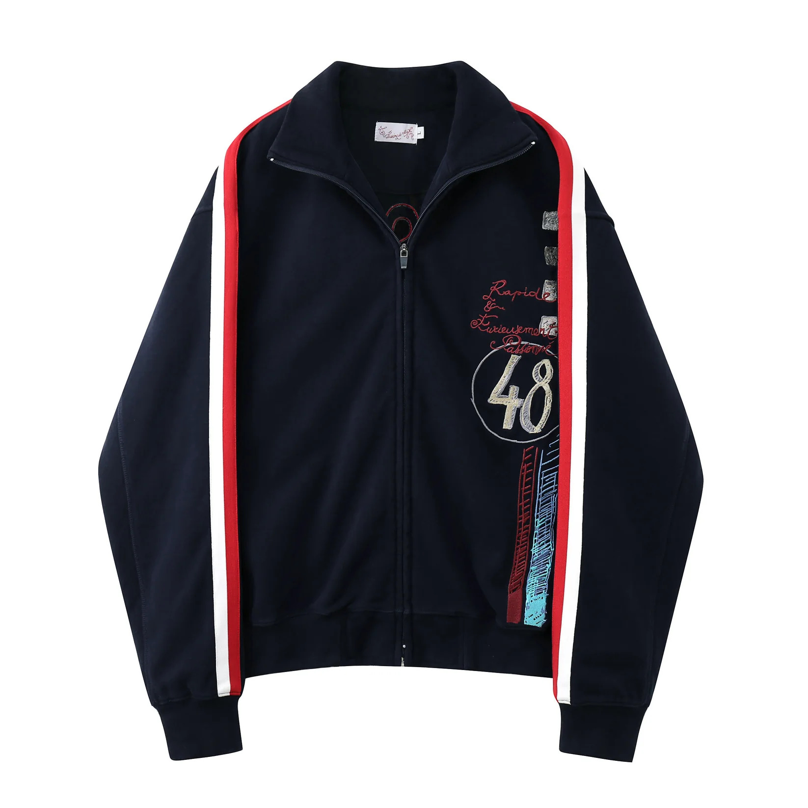 Vintage Zip Hoodie - Y2K Vintage Racing Track Jacket Men