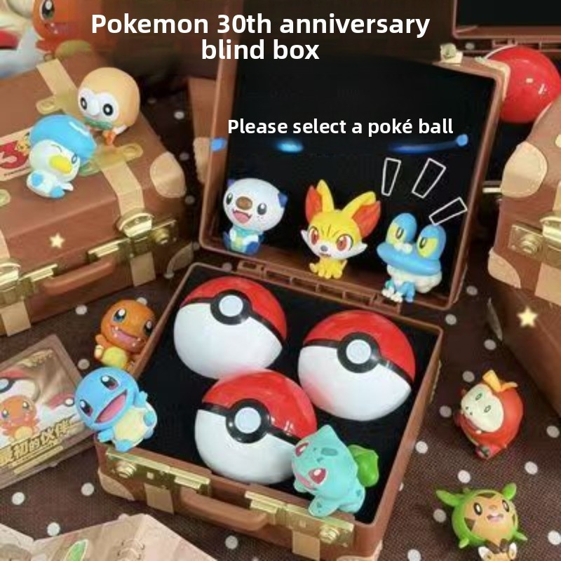 Vintage Collectible Figures - With Box Pokemon First Partners Blind‑box