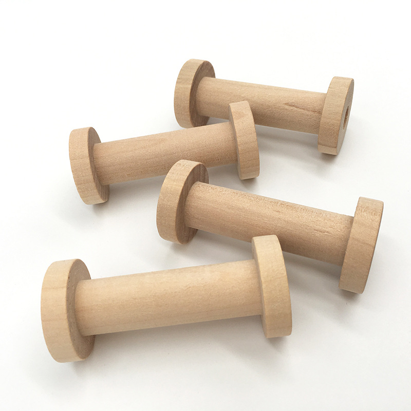 10Pcs Natural Wooden Spools 3x - Typewriter Ribbon Roll review and price
