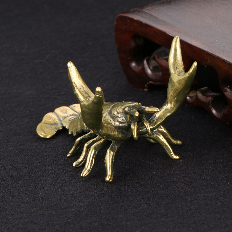 Solid Brass Crayfish Ornament  - Vintage Collectible Pens review and price