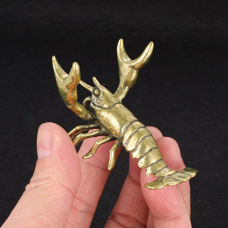 Solid Brass Crayfish Ornament  - Vintage Collectible Pens review and price