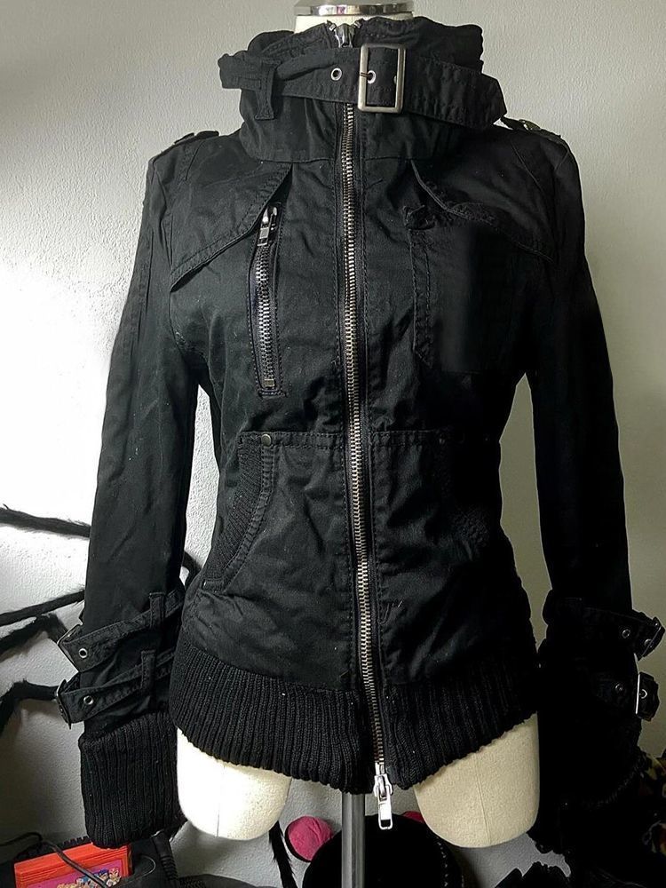 Y2k Grunge Punk Women Black Vi - Vintage Zip Hoodie review and price