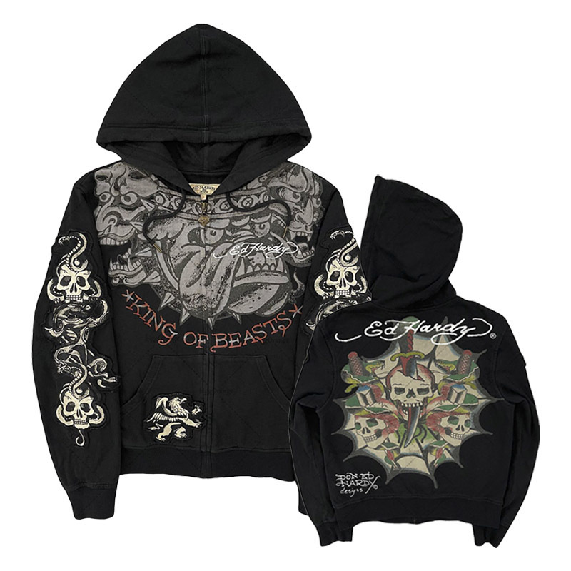 American Gothic Ro Skull Bones - Vintage Zip Hoodie review and price