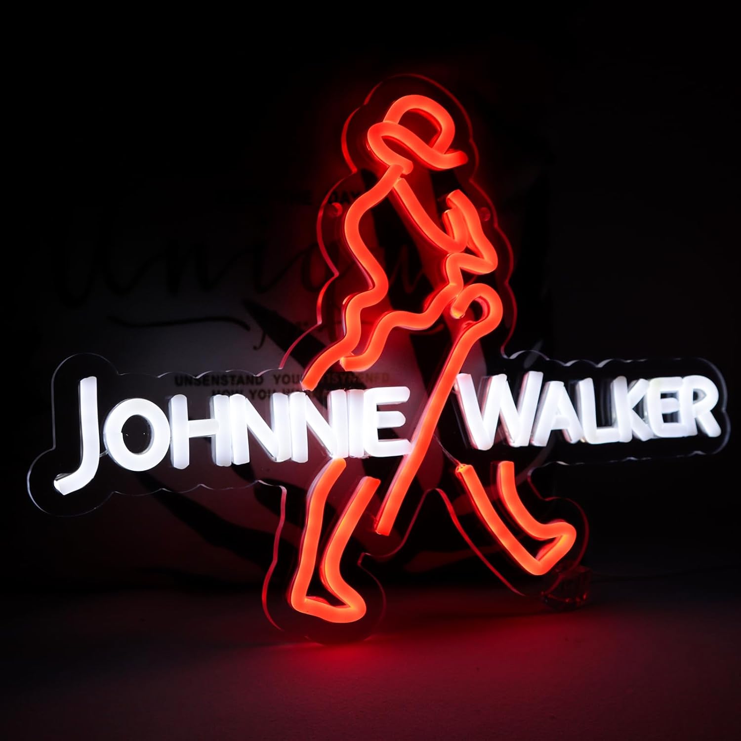 JOHNNIE WALKER Neon Sign LED V - Dc Vintage And Collectible Toys review and price