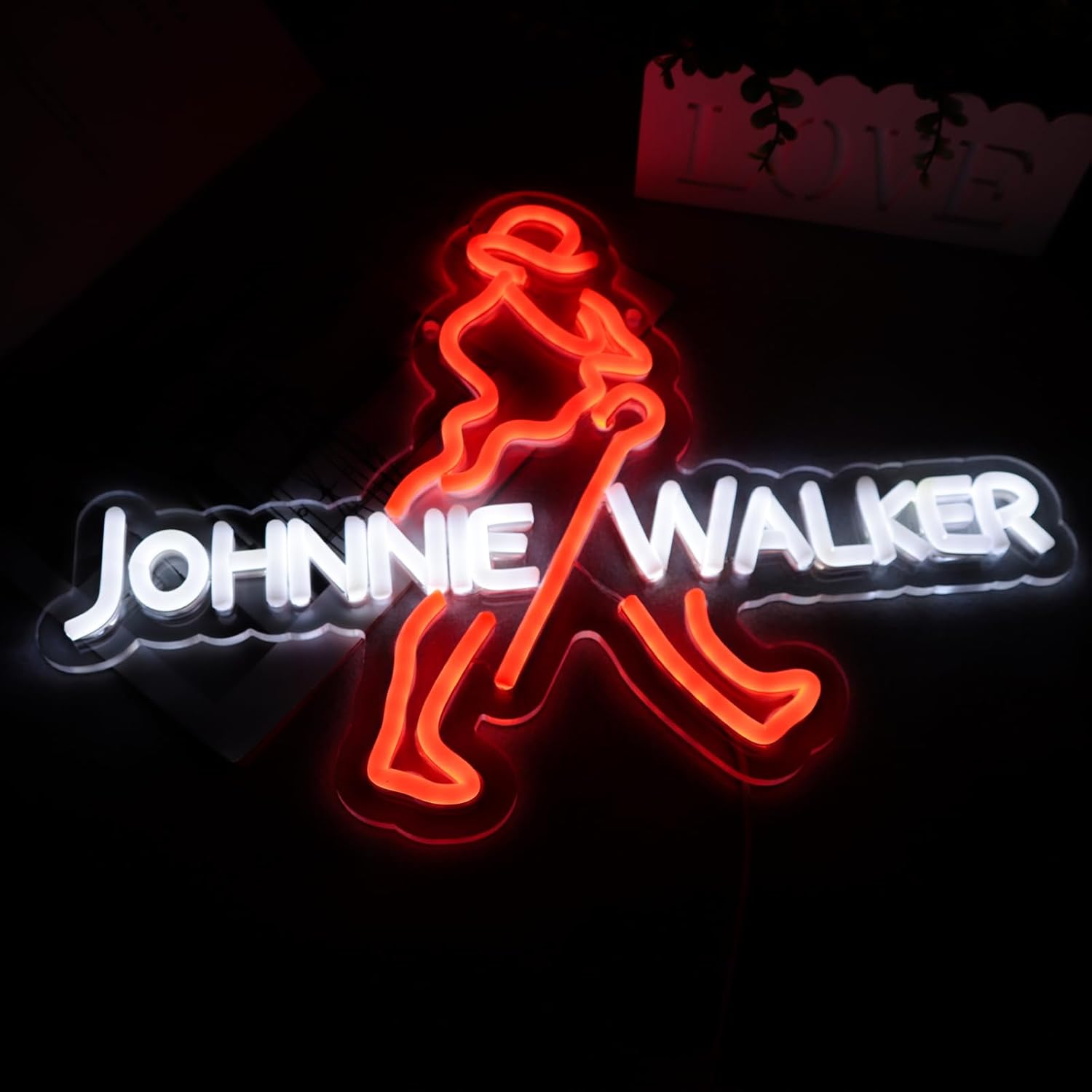 JOHNNIE WALKER Neon Sign LED V - Dc Vintage And Collectible Toys review and price