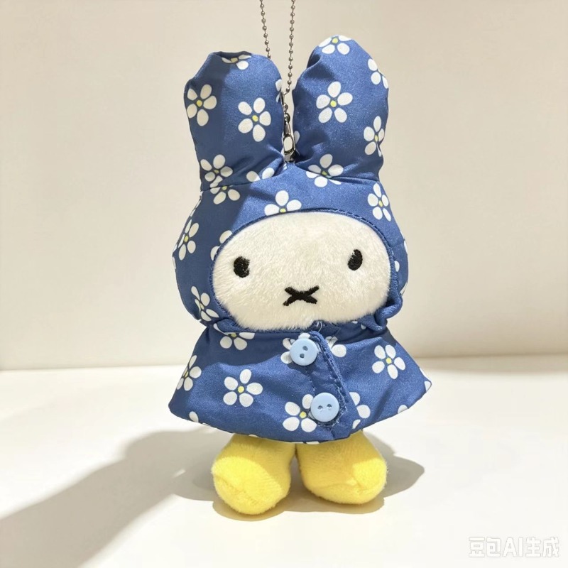 Miffy Raincoat Plush Keychain  - Vintage Collector review and price