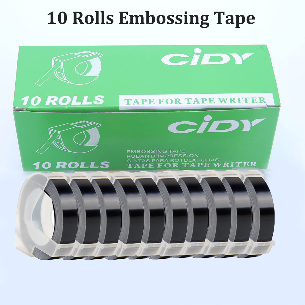 10Rolls 3D Embossing Tape Refi - Typewriter Ribbon Roll review and price