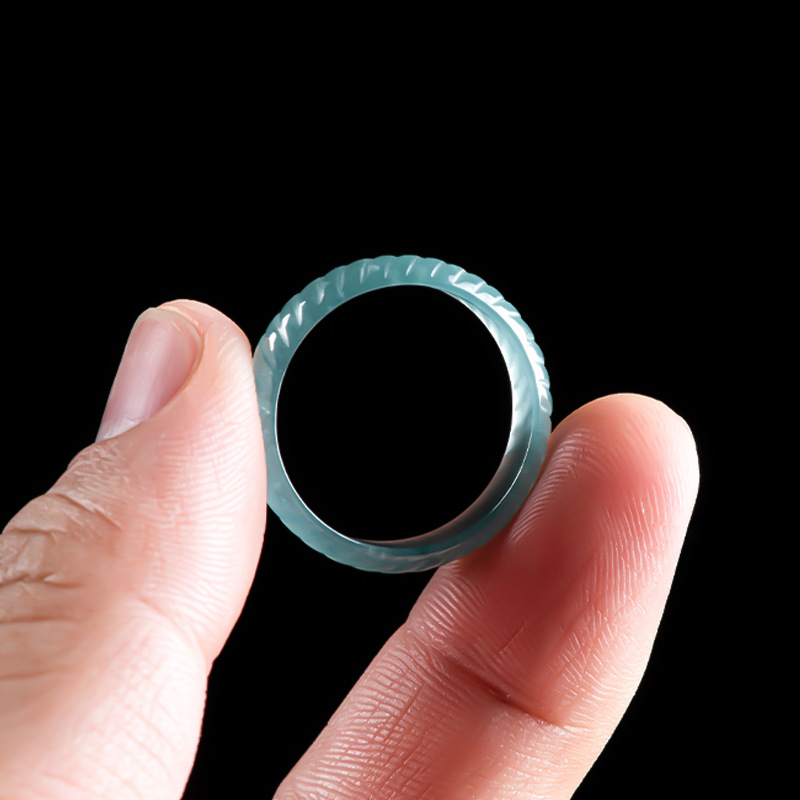 Blue Real Burmese Jadeite Ring - Vintage Collector review and price