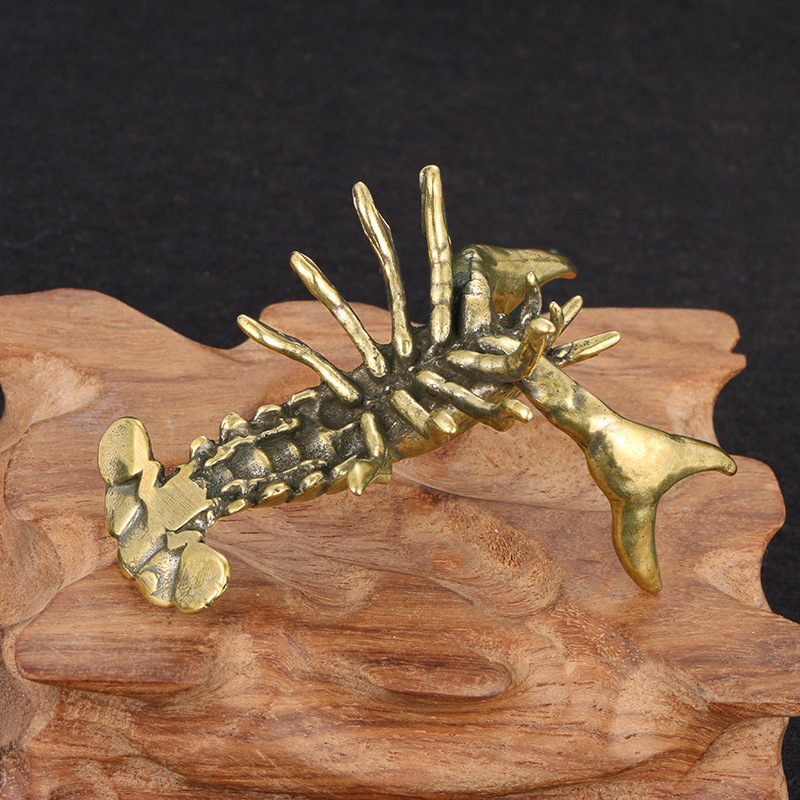 【F】Solid Brass Crayfish Orname - Vintage Collectible Pens review and price