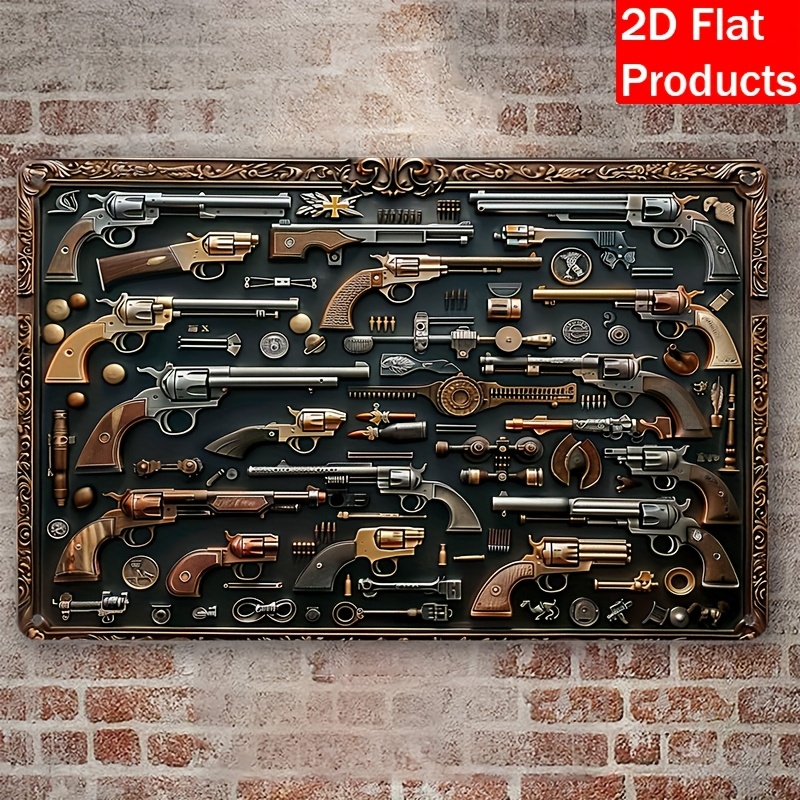 2026 [Metal Decorative Plaque] - Vintage Collectible Guns review and price