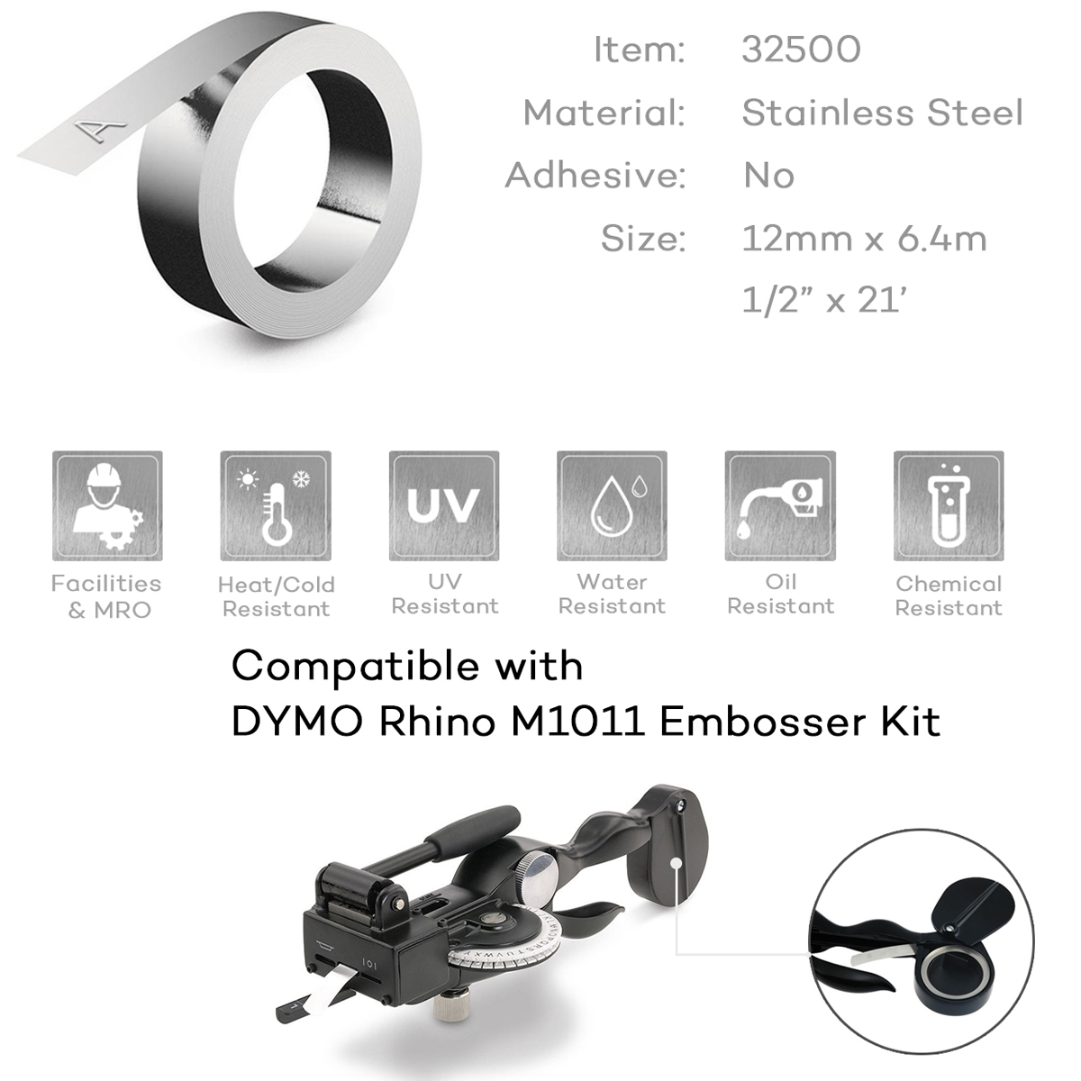 10 Rolls Compatible For DYMO 3 - Typewriter Ribbon Roll review and price