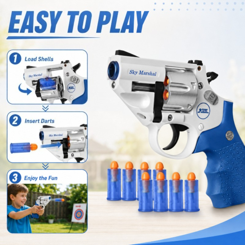 Revolver‑Style Game Blaster To - Vintage Collectible Guns review and price